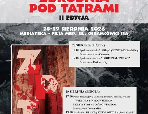 Festiwal Zbrodnia Pod Tatrami 2026: Kryminalne historie w Zakopanem