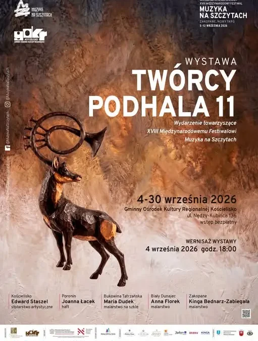 Wernisaż wystawy „Twórcy Podhala 11” w Kościelisku już 4 września
