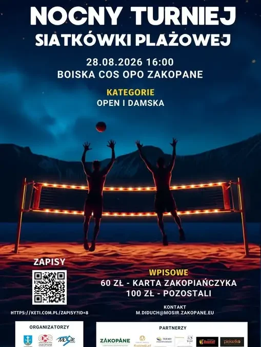 Trwają zapisy na Nocny Turniej Siatkówki Plażowej w Zakopanem – 29 drużyn już zgłoszonych