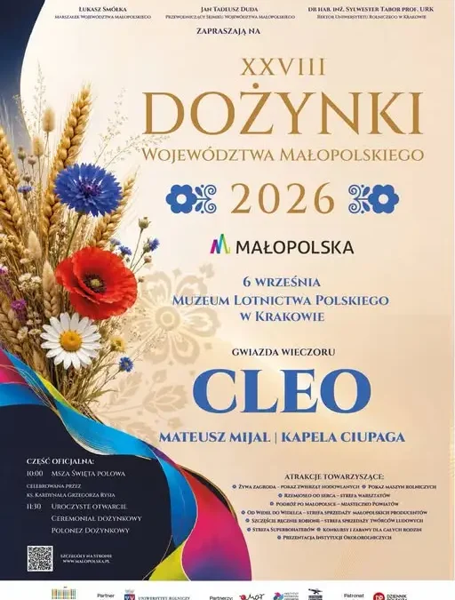 Kraków gospodarzem Dożynek Województwa Małopolskiego – Powiat Tatrzański zaprasza do Miasteczka Powiatów