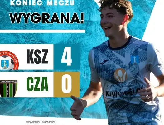 KS Zakopane rozgromił Czarnych Czarny Dunajec 4:0