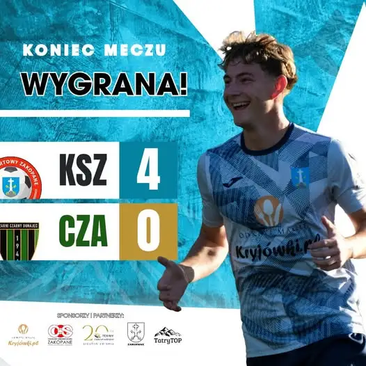 KS Zakopane rozgromił Czarnych Czarny Dunajec 4:0