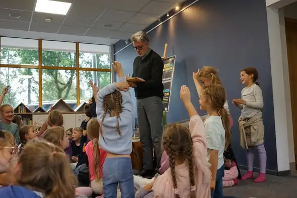 Michał Rusinek spotkał się z dziećmi w zakopiańskiej bibliotece