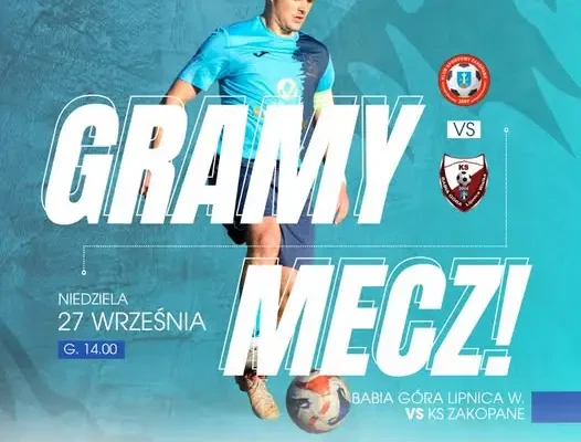 KS Zakopane zagra w Lipnicy Wielkiej z Babią Górą w meczu Ligi Okręgowej