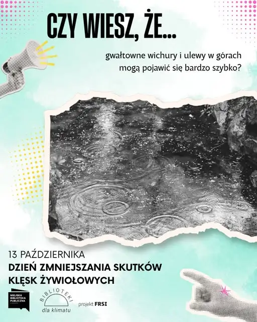 Zakopane: Dzień Zmniejszania Skutków Klęsk Żywiołowych w bibliotece