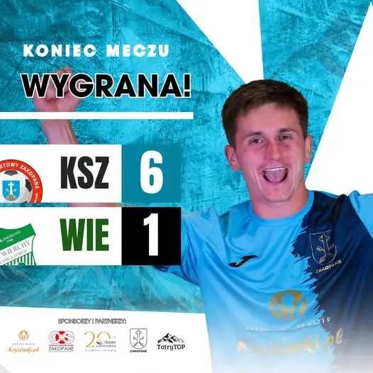 KS Zakopane rozbił Wierchy Rabka 6:1 w piątkowym meczu przy sztucznym świetle
