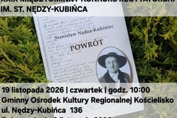 Konkurs recytatorski w Kościelisku – zapisy do 6 listopada