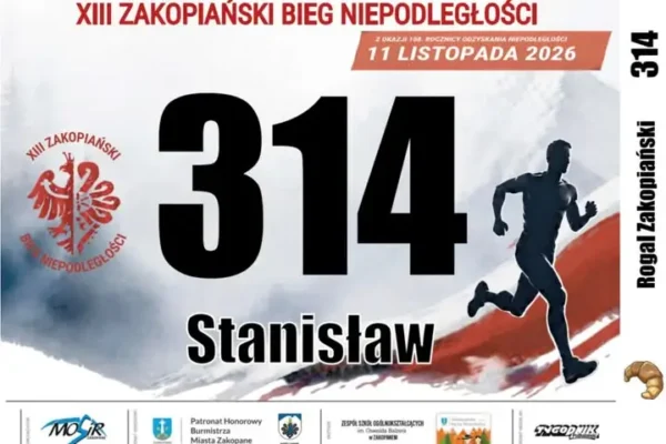 XIII Zakopiański Bieg Niepodległości: personalizowany numer startowy i spójna kolekcja gadżetów