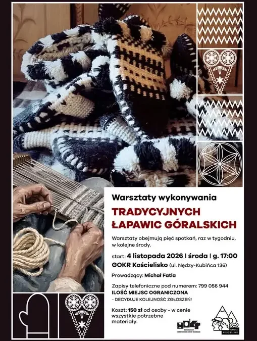 Warsztaty łapawic góralskich w Kościelisku – zapisy trwają
