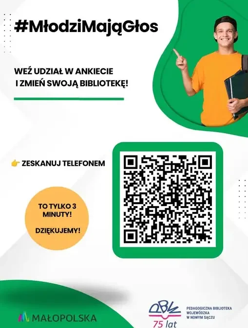 Pedagogiczna Biblioteka w Zakopanem pyta młodzież o zdanie – rusza ankieta #MłodziMająGłos